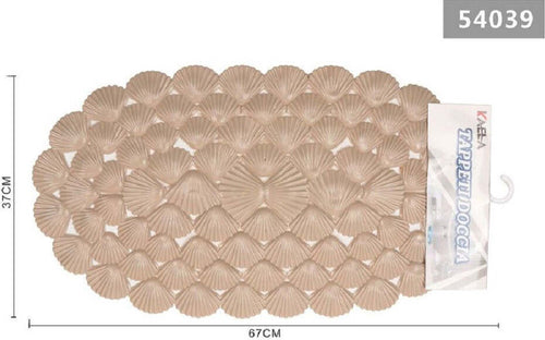Tappeto Antiscivolo Ovale Con Conchiglie Beige Vasca Bagno Doccia 67x37cm 54039 Casa e cucina/Bagno/Accessori per il bagno/Accessori per la doccia/Tappetini Trade Shop italia - Napoli, Commerciovirtuoso.it