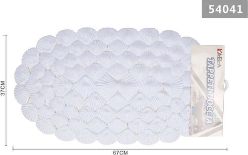Tappeto Antiscivolo Ovale Con Conchiglie Bianco Vasca Bagno Doccia 67x37cm 54041 Casa e cucina/Bagno/Accessori per il bagno/Accessori per la doccia/Tappetini Trade Shop italia - Napoli, Commerciovirtuoso.it
