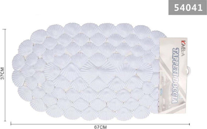 Tappeto Antiscivolo Ovale Con Conchiglie Bianco Vasca Bagno Doccia 67x37cm 54041 Casa e cucina/Bagno/Accessori per il bagno/Accessori per la doccia/Tappetini Trade Shop italia - Napoli, Commerciovirtuoso.it