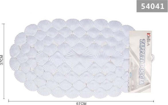 Tappeto-Antiscivolo-Ovale-Con-Conchiglie-Bianco-Vasca-Bagno-Doccia-67x37cm-54041