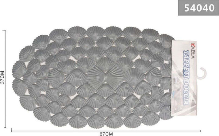 Tappeto Antiscivolo Ovale Con Conchiglie Grigio Vasca Bagno Doccia 67x37cm 54040 Casa e cucina/Bagno/Accessori per il bagno/Accessori per la doccia/Tappetini Trade Shop italia - Napoli, Commerciovirtuoso.it