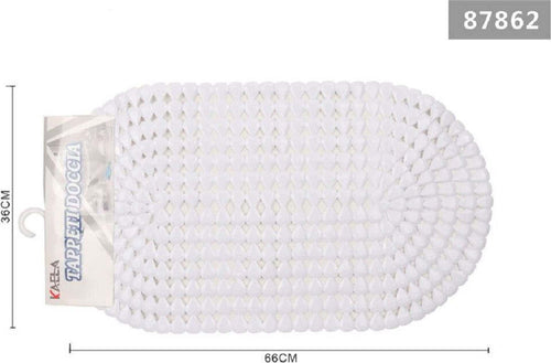 Tappeto-Antiscivolo-Ovale-Diamante-Bianco-Per-Vasca-Bagno-Doccia-36-X-66cm-87862