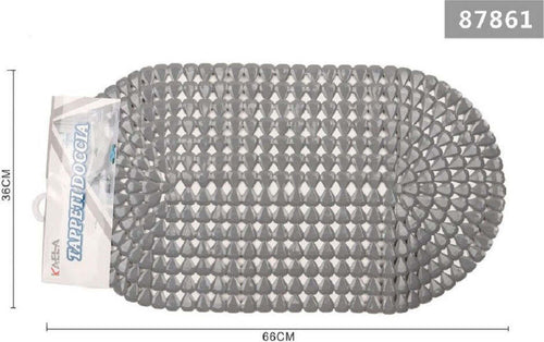 Tappeto Antiscivolo Ovale Diamante Grigio Per Vasca Bagno Doccia 36 X 66cm 87861 Casa e cucina/Bagno/Accessori per il bagno/Accessori per la doccia/Tappetini Trade Shop italia - Napoli, Commerciovirtuoso.it
