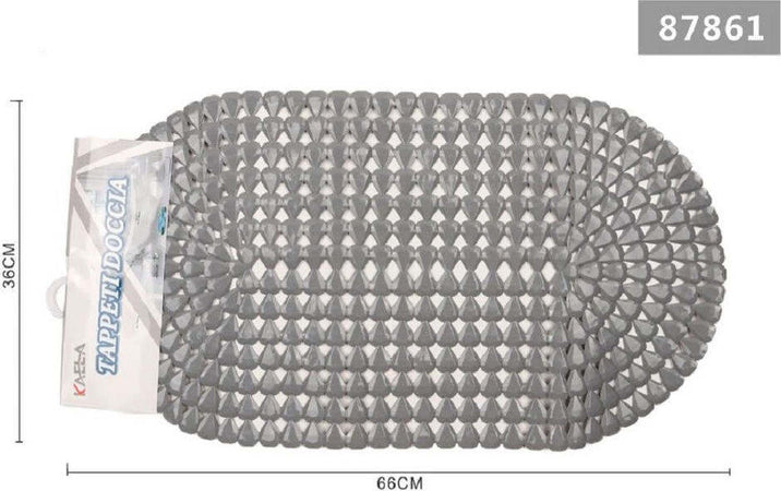 Tappeto Antiscivolo Ovale Diamante Grigio Per Vasca Bagno Doccia 36 X 66cm 87861 Casa e cucina/Bagno/Accessori per il bagno/Accessori per la doccia/Tappetini Trade Shop italia - Napoli, Commerciovirtuoso.it