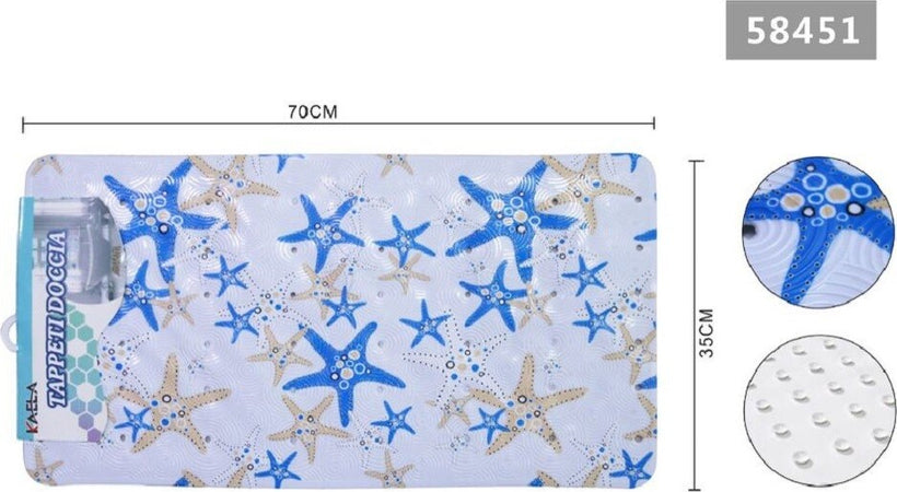 Tappeto Antiscivolo Rettangolare Bagno Vasca Doccia Stelle Marine 35x70cm 58451 Casa e cucina/Bagno/Accessori per il bagno/Accessori per la doccia/Tappetini Trade Shop italia - Napoli, Commerciovirtuoso.it