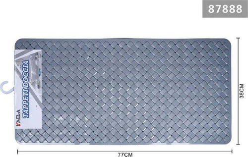 Tappeto Antiscivolo Rettangolo Intrecciato Grigio Per Bagno Doccia 38x77cm 87888 Casa e cucina/Bagno/Accessori per il bagno/Accessori per la doccia/Tappetini Trade Shop italia - Napoli, Commerciovirtuoso.it