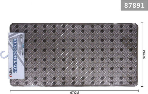 Tappeto Antiscivolo Rettangolo Per Bagno Doccia Intrecciato Grigio 37x67cm 87891 Casa e cucina/Bagno/Accessori per il bagno/Accessori per la doccia/Tappetini Trade Shop italia - Napoli, Commerciovirtuoso.it