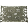 Tappeto da bagno peloso in cotone Antiscivolo con motivo Boho e Nappe