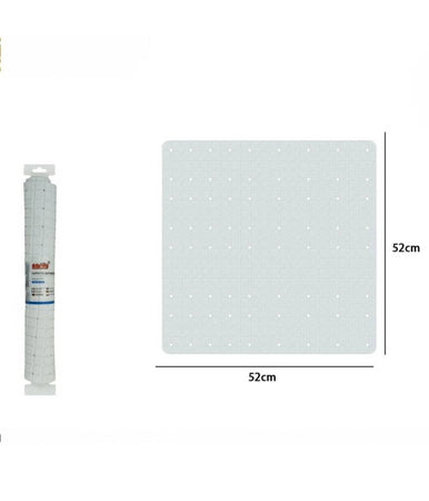 Tappeto Bianco Tappetino Pvc Antiscivolo Per Vasca Bagno Doccia 52 X 52 Cm 79762