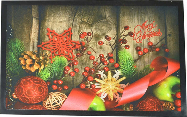 Tappeto con decorazioni natalizie zerbino antiscivolo rettangolare da 68 cm Casa e cucina/Tessili per la casa/Tappeti e tappetini/Tappeti Runner MagiediNatale.it - Altamura, Commerciovirtuoso.it