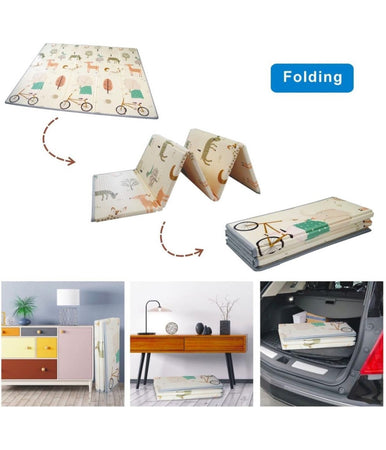 Tappeto Da Gioco Per Bambini Neonato Xpe Schiuma Pieghevole Portabile 150x200 Cm