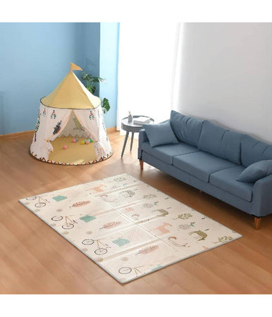 Tappeto Da Gioco Per Bambini Neonato Xpe Schiuma Pieghevole Portabile 180x200 Cm