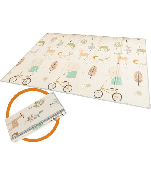 Tappeto Da Gioco Per Bambini Neonato Xpe Schiuma Pieghevole Portabile 180x200 Cm