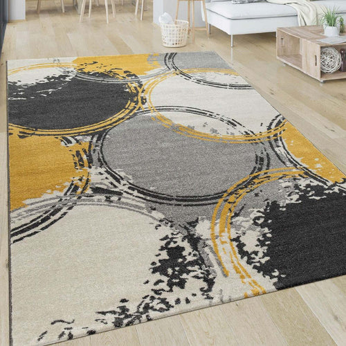 Tappeto-di-Design-a-Pelo-Corto-Yellow-Varie-Misure