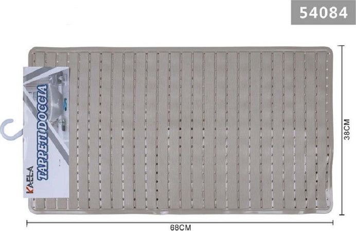 Tappeto Doccia Vasca Bagno Antiscivolo 38x68 Cm Rettangolare A Righi Beige 54084 Casa e cucina/Bagno/Accessori per il bagno/Accessori per la doccia/Tappetini Trade Shop italia - Napoli, Commerciovirtuoso.it