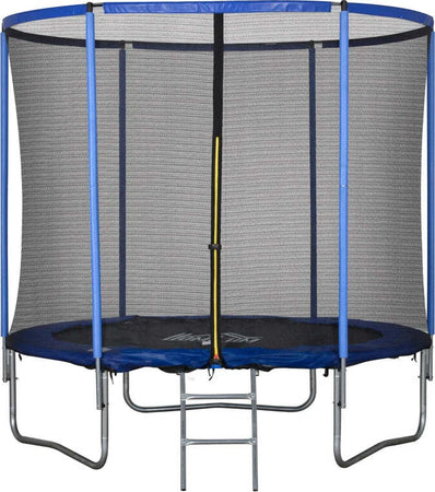 Tappeto-Elastico-per-Bambini-e-Adulti-con-Rete-e-Bordo-Imbottito,-Giochi-da-Giardino-e-Casa-Φ244x240cm-Blu-e-Nero-YH5A71-015V05YH5