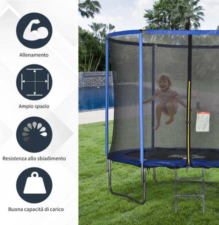 Tappeto-Elastico-per-Bambini-e-Adulti-con-Rete-e-Bordo-Imbottito,-Giochi-da-Giardino-e-Casa-Φ244x240cm-Blu-e-Nero-YH5A71-015V05YH5
