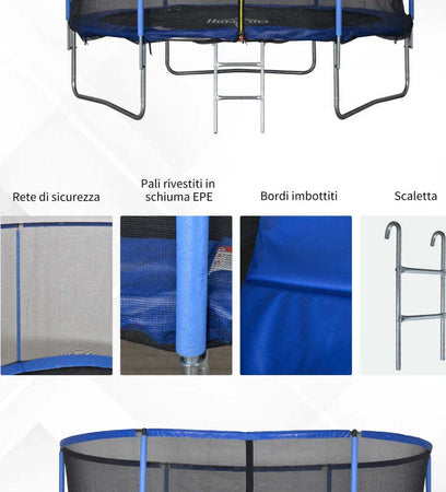 Tappeto-Elastico-per-Bambini-e-Adulti-con-Rete-e-Bordo-Imbottito,-Giochi-da-Giardino-e-Casa-Φ244x240cm-Blu-e-Nero-YH5A71-015V05YH5