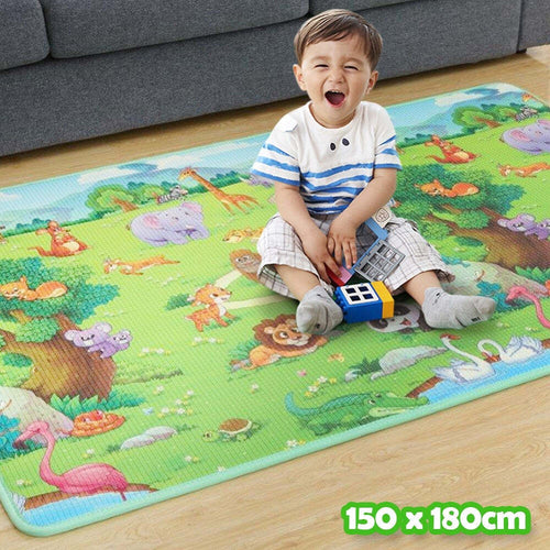 Tappeto Gioco Bambini Double Face Animali Maxi Tappetone Schiuma Xeva 150x180cm Prima infanzia/Attività e intrattenimento/Tappetini gioco e palestrine Trade Shop italia - Napoli, Commerciovirtuoso.it