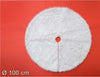 Tappeto-Gonna-Copertura-Base-Albero-Di-Natale-100cm-Pelliccia-Bianco-Sottoalbero