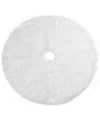 Tappeto Gonna Copertura Base Albero Di Natale 78cm Peluche Bianco Effetto Neve