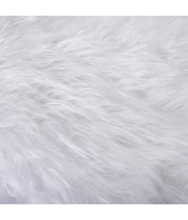 Tappeto Gonna Copertura Base Albero Di Natale 78cm Peluche Bianco Effetto Neve