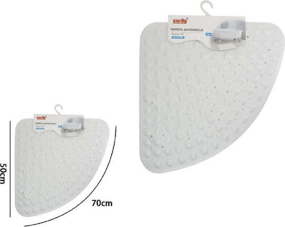 Tappeto In Pvc Antiscivolo Triangolare Bianco Vasca Bagno Doccia 50 X 70cm 79732 Casa, arredamento e bricolage > Accessori Bagno > Tappeti Doccia Trade Shop italia - Napoli, Commerciovirtuoso.it