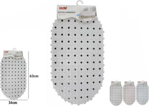 Tappeto In Pvc Tappetino Antiscivolo Per Vasca Da Bagno Doccia 63 X 34 Cm 59632 Casa, arredamento e bricolage > Accessori Bagno > Tappeti Doccia Trade Shop italia - Napoli, Commerciovirtuoso.it