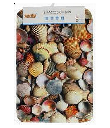 Tappeto In Tessuto Tappetino Arredo Bagno Antiscivolo Stile Marino 50x80cm 79443