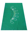 Tappeto In Tessuto Verde Da Tavolo Gioco Per Blackjack E Texas Poker Doubleface