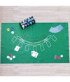 Tappeto In Tessuto Verde Da Tavolo Gioco Per Blackjack E Texas Poker Doubleface