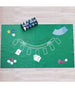 Tappeto In Tessuto Verde Da Tavolo Gioco Per Blackjack E Texas Poker Doubleface