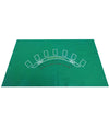 Tappeto In Tessuto Verde Da Tavolo Gioco Per Blackjack E Texas Poker Doubleface