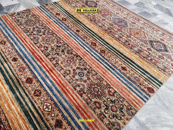 Tappeto-Khorgin-Shabargan-316x207---Moderno-Originale-Extra-Fine-Con-Disegni-Geometrici-Kilim