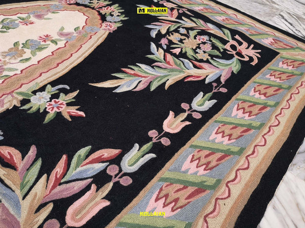 Tappeto Kilim Aubusson Suzani 272x180cm Rettangolare Nero, Grigio E Verde Disegni Antichi Lavorato A Mano Senza Frange Casa e cucina/Tessili per la casa/Tappeti e tappetini/Tappeti Mollaian Tappeti - Lecce, Commerciovirtuoso.it