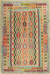 Tappeto Kilim Vaziri Melange 247x170cm Multicolore Isegno Moderno, Double Face Lavorato A Mano Originale Certificato Casa e cucina/Tessili per la casa/Tappeti e tappetini/Tappeti Mollaian Tappeti - Lecce, Commerciovirtuoso.it