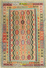 Tappeto Kilim Vaziri Melange 247x170cm Multicolore Isegno Moderno, Double Face Lavorato A Mano Originale Certificato Casa e cucina/Tessili per la casa/Tappeti e tappetini/Tappeti Mollaian Tappeti - Lecce, Commerciovirtuoso.it