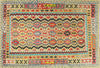 Tappeto Kilim Vaziri Melange 247x170cm Multicolore Isegno Moderno, Double Face Lavorato A Mano Originale Certificato Casa e cucina/Tessili per la casa/Tappeti e tappetini/Tappeti Mollaian Tappeti - Lecce, Commerciovirtuoso.it