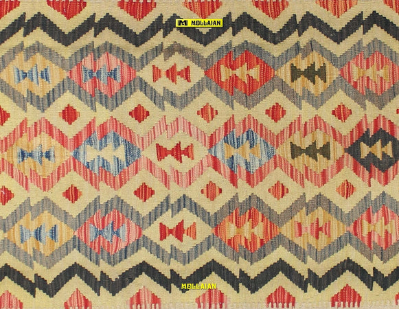 Tappeto Kilim Vaziri Melange 247x170cm Multicolore Isegno Moderno, Double Face Lavorato A Mano Originale Certificato Casa e cucina/Tessili per la casa/Tappeti e tappetini/Tappeti Mollaian Tappeti - Lecce, Commerciovirtuoso.it