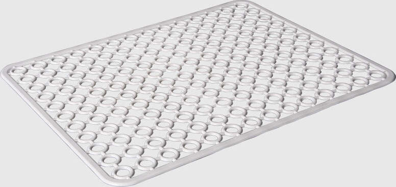 Goldmeet Tappetino protettivo per lavelli in ceramica/acciaio inossidabile, tappetini tagliabili con design a drenaggio rapido, tappetino drenante in PVC per piano di lavoro del bagno e della cucina Goldmeet Tappetino protettivo per lavelli in ceramica/acciaio inossidabile, tappetini tagliabili con design a drenaggio rapido, tappetino drenante in PVC per piano di lavoro del bagno e della cucina