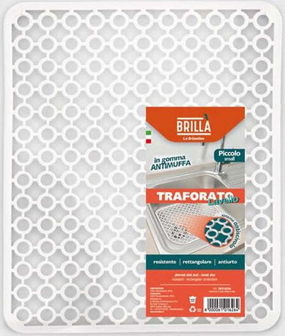Tappeto lavello traforato PVC Brillà Piccolo Bianco Casa e cucina/Organizzazione interni/Contenitori e barattoli da cucina/Portaoggetti e supporti/Tappetini per lavello Scontolo.net - Potenza, Commerciovirtuoso.it