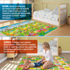 Tappeto Neonato Gattonamento Due Facce 200x180cm In Tela Pieghevole Tappeto Gioco Sensoriale Boquerias