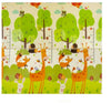 Tappeto Neonato Gattonamento Interattivo Due Facce 180x180x1 Cm Pieghevole Tappeto Gioco Sensoriale Boquerias