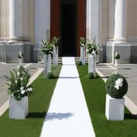 Passatoia per matrimonio bianca usa e getta, moquette antiscivolo da 520 gr il mtq