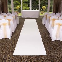 Passatoia per matrimonio bianca usa e getta, moquette antiscivolo da 520 gr il mtq