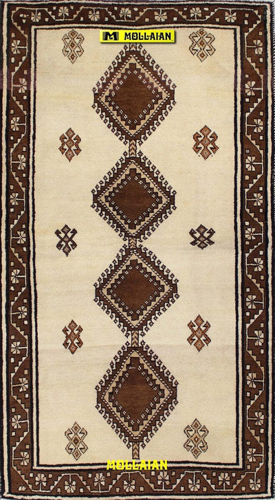 Tappeto Originale Gabbeh Kashkuli D'epoca 203x115cm Tappeto Beige, Grigio, Tortora Vello In Lana, Disegni Geometrici, Colori Vegetali Casa e cucina/Tessili per la casa/Tappeti e tappetini/Tappeti Mollaian Tappeti - Lecce, Commerciovirtuoso.it