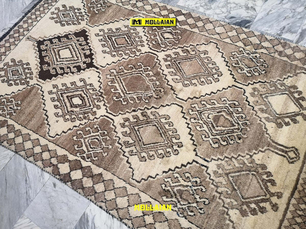 Tappeto Originale Gabbeh Kashkuli D'epoca 210x125 Cm Beige Sabbia Origine Persia Certificato In Vello Di Lana Motivi Geometrici Casa e cucina/Tessili per la casa/Tappeti e tappetini/Tappeti Mollaian Tappeti - Lecce, Commerciovirtuoso.it