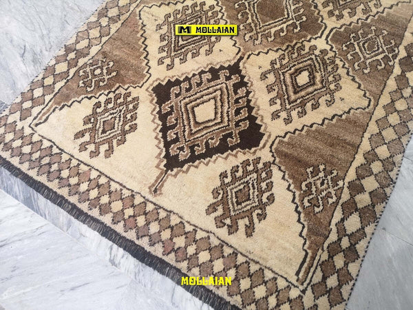 Tappeto Originale Gabbeh Kashkuli D'epoca 210x125 Cm Beige Sabbia Origine Persia Certificato In Vello Di Lana Motivi Geometrici Casa e cucina/Tessili per la casa/Tappeti e tappetini/Tappeti Mollaian Tappeti - Lecce, Commerciovirtuoso.it