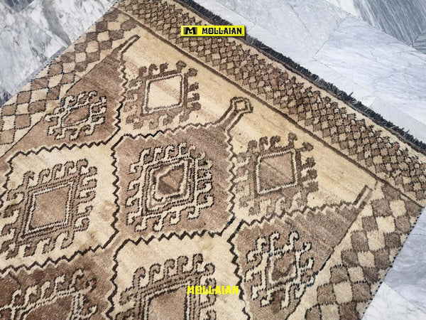 Tappeto Originale Gabbeh Kashkuli D'epoca 210x125 Cm Beige Sabbia Origine Persia Certificato In Vello Di Lana Motivi Geometrici Casa e cucina/Tessili per la casa/Tappeti e tappetini/Tappeti Mollaian Tappeti - Lecce, Commerciovirtuoso.it