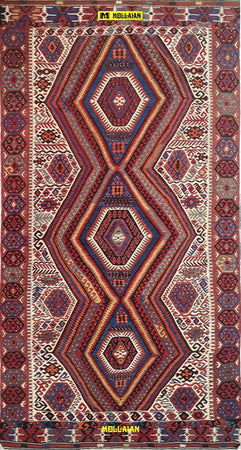 Tappeto Originale Kilim Shirvan Antico 310x168cm Rosso Scuro Tappeto Certificato Primi Del 900 Avorato A Mano Casa e cucina/Tessili per la casa/Tappeti e tappetini/Tappeti Mollaian Tappeti - Lecce, Commerciovirtuoso.it